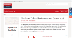 Desktop Screenshot of districtofcolumbiagovernmentgrants.org