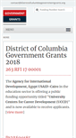 Mobile Screenshot of districtofcolumbiagovernmentgrants.org