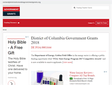 Tablet Screenshot of districtofcolumbiagovernmentgrants.org